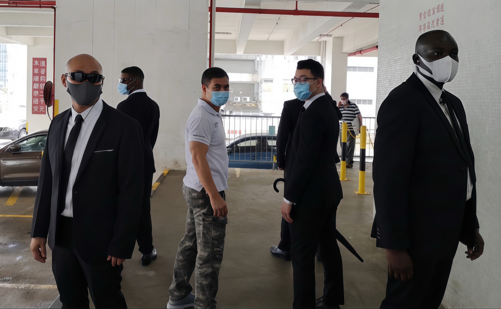 CIS close-protection team escorting a principal